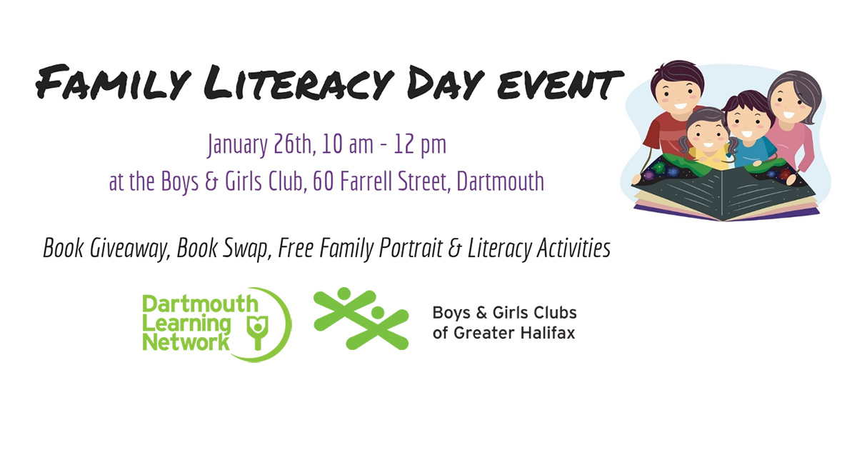 Dartmouth Learning Network, Dartmouth, NS Family Literacy Day Event by