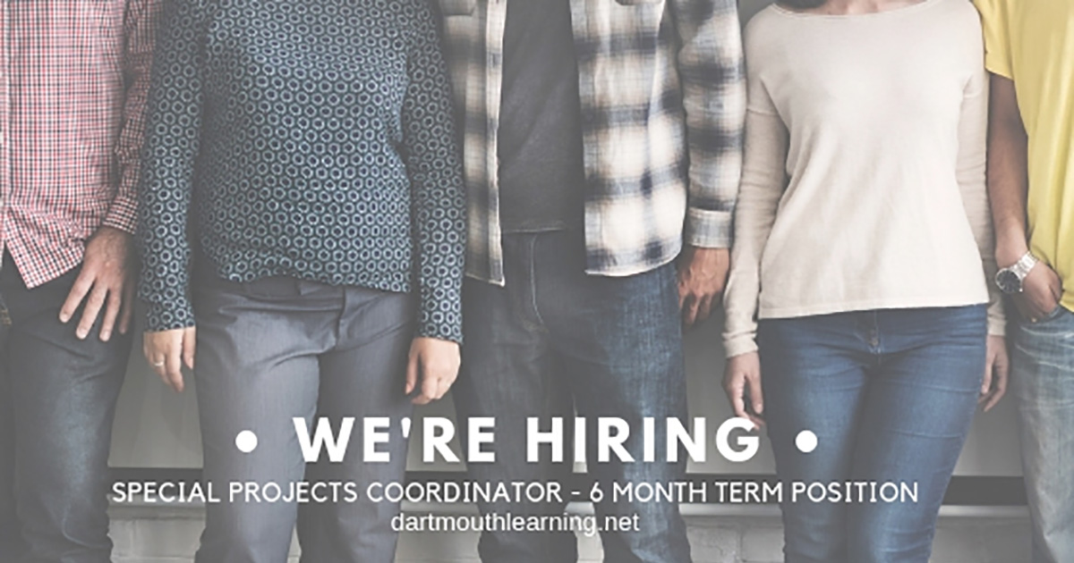 We’re Hiring – Special Projects Coordinator