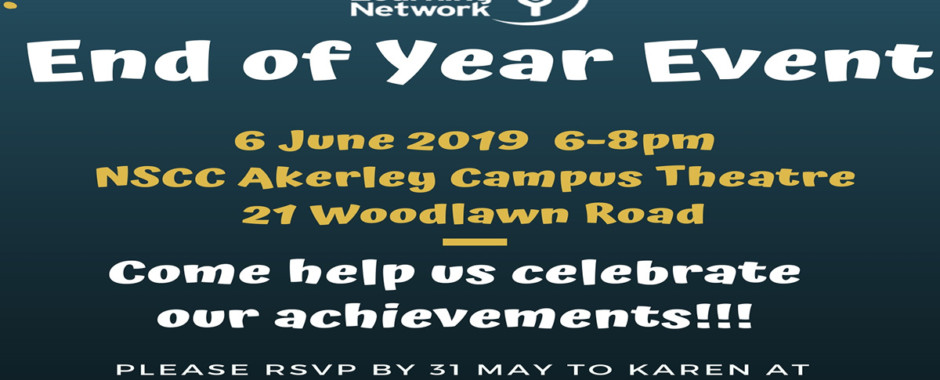 End of Year Celebration – Thursday, June 6th, 2019