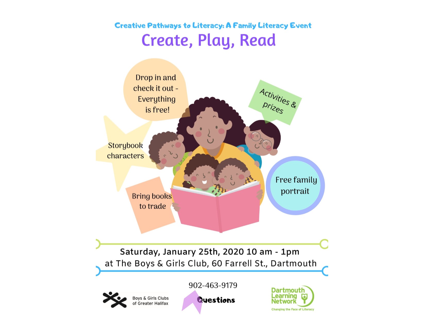 Family Literacy Day – Saturday, Jan. 25, 2020